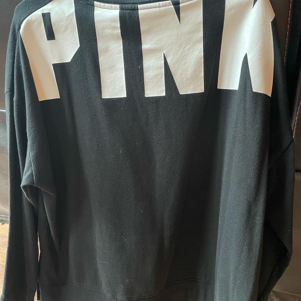 PINK Victoria's Secret Black and White Women's Top